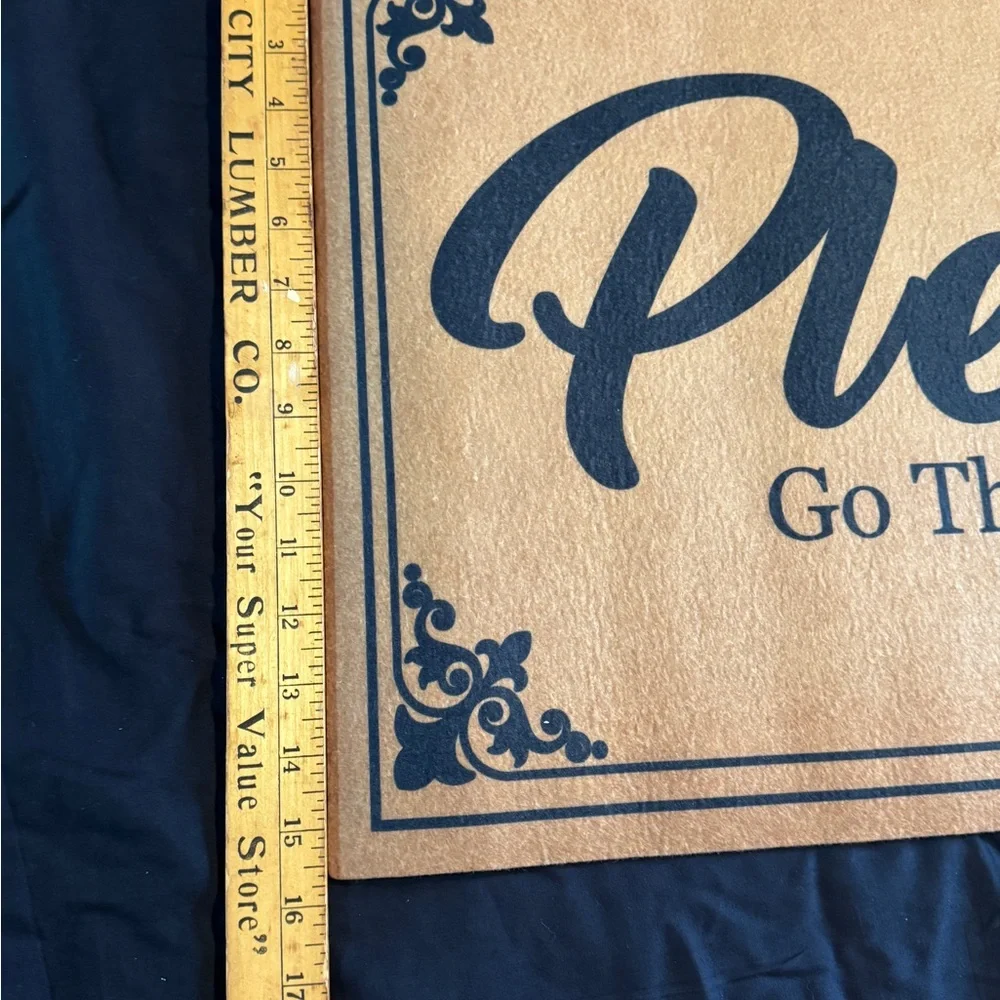 Welcome Mat with Bold Message